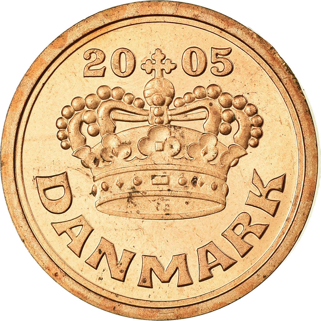 Moneta, Danimarca, Margrethe II, 50 Öre, 2005, Brondby, SPL-, Bronzo, KM:866.3