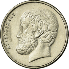 Coin, Greece, Aristotle, 5 Drachmes, 1998, EF(40-45), Copper-nickel, KM:131