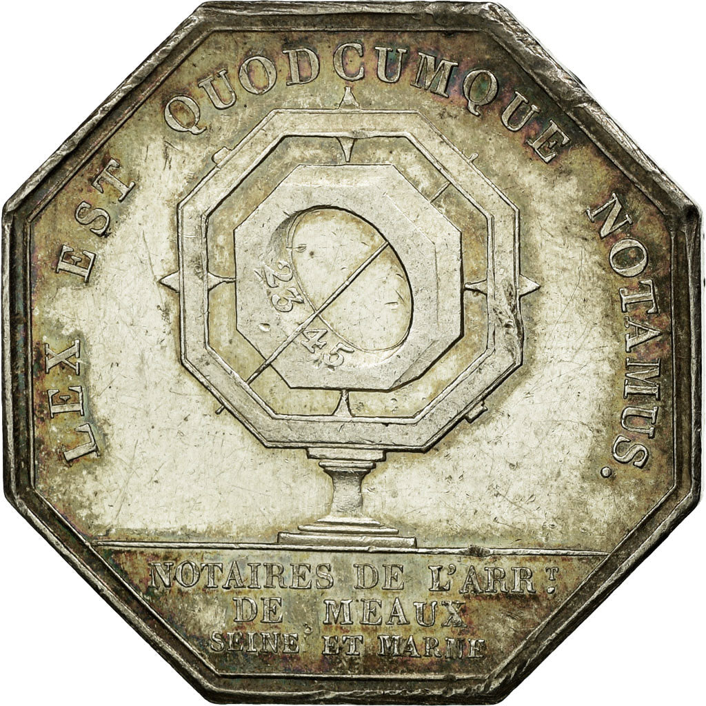 France, Token, Notary, AU(50-53), Silver, Lerouge:191