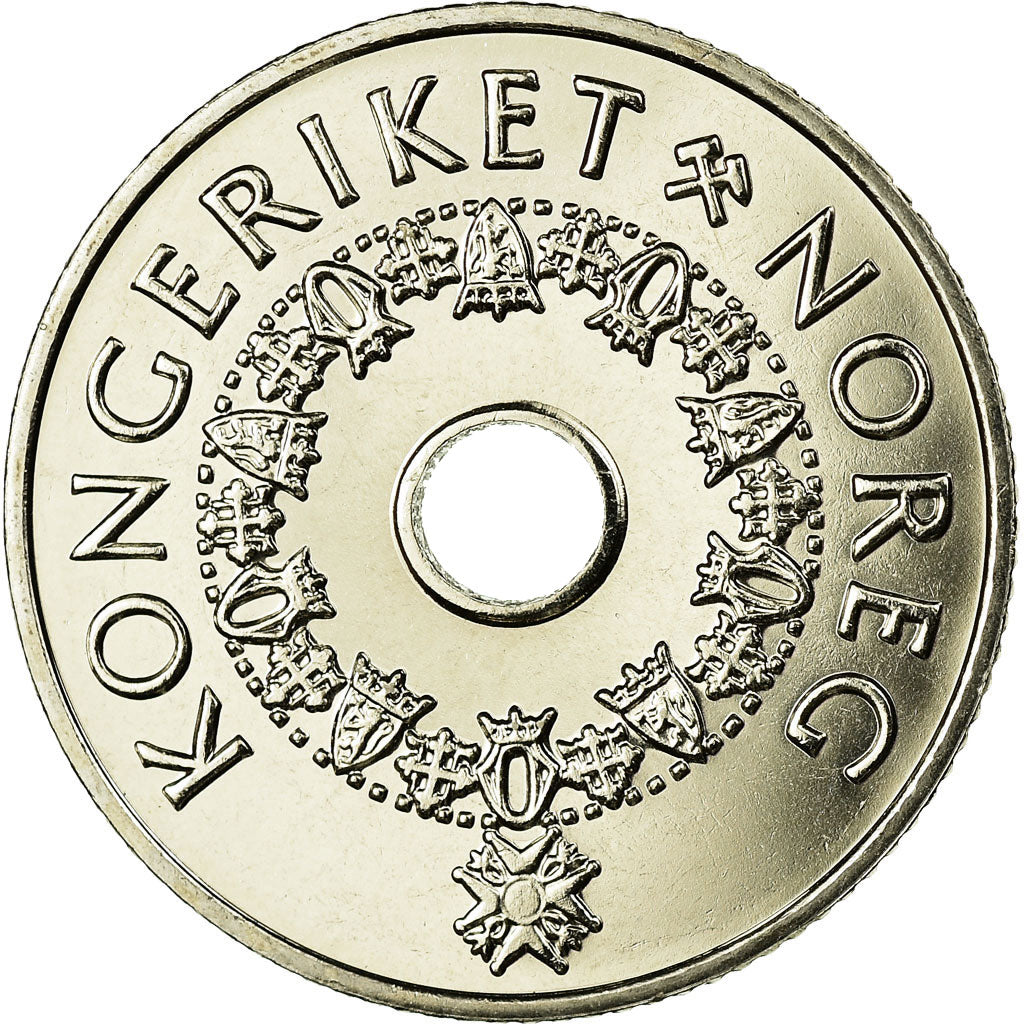 Monnaie, Norvège, Harald V, 5 Kroner, 2008, SUP, Copper-nickel, KM:463