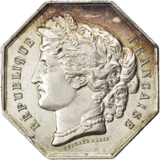 France, Notary, Token, MS(60-62), Silver, Lerouge #192, 11.47