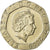 Moeda, Grã-Bretanha, Elizabeth II, 20 Pence, 2009, EF(40-45), Cobre-níquel