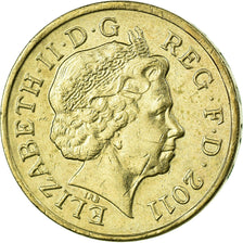 Moeda, Grã-Bretanha, Elizabeth II, Pound, 2011, British Royal Mint, EF(40-45)