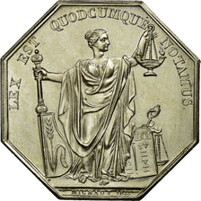 France, Token, Notary, 1833, MS(60-62), Maillechort, Lerouge:184c