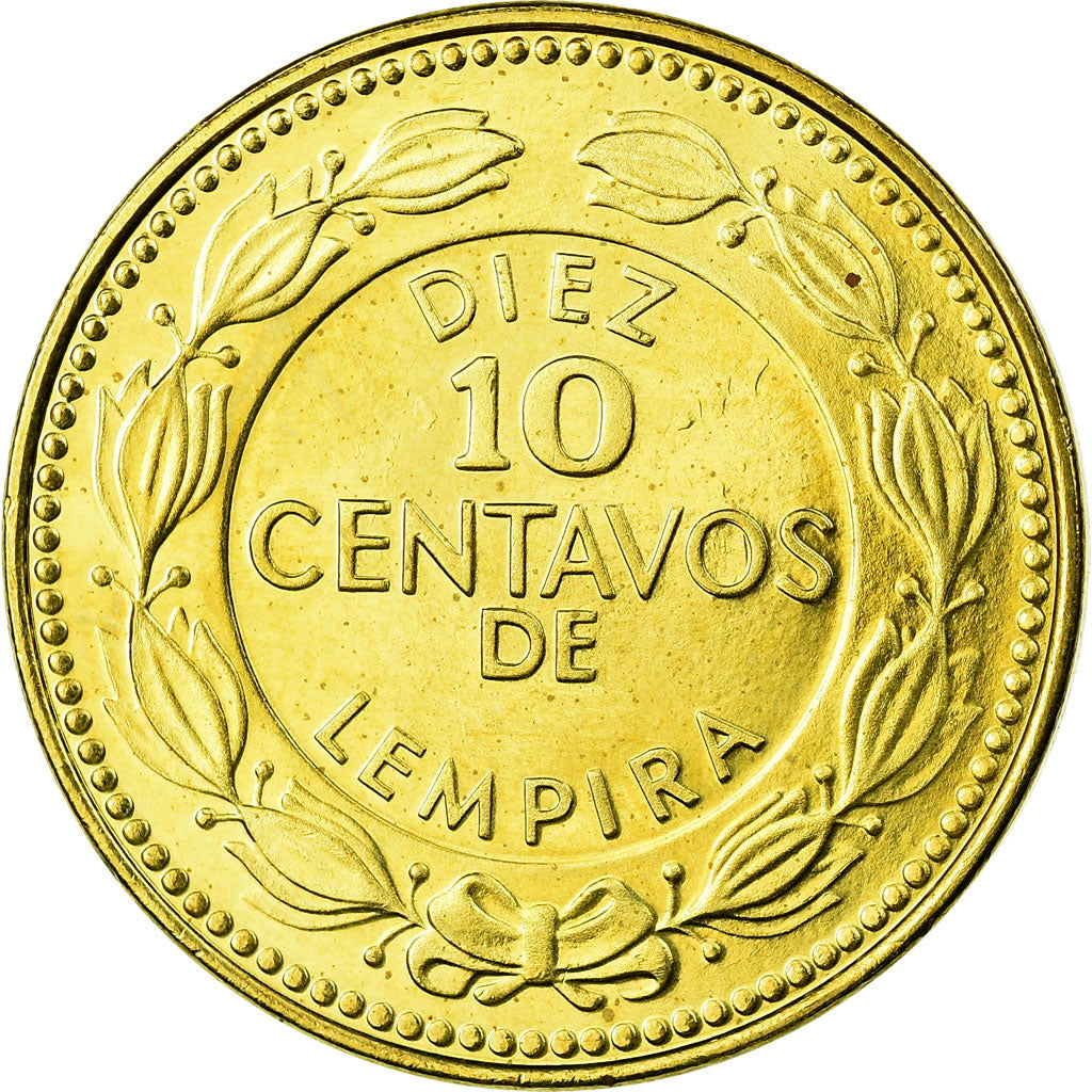 Coin, Honduras, 10 Centavos, 2006, AU(55-58), Brass, KM:76.4