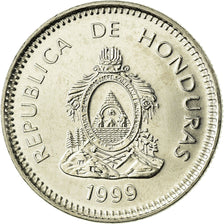 Coin, Honduras, 20 Centavos, 1999, AU(55-58), Nickel plated steel, KM:83a.2