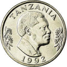 Coin, Tanzania, Shilingi, 1992, British Royal Mint, AU(55-58), Nickel Clad