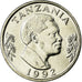 Coin, Tanzania, Shilingi, 1992, British Royal Mint, AU(55-58), Nickel Clad
