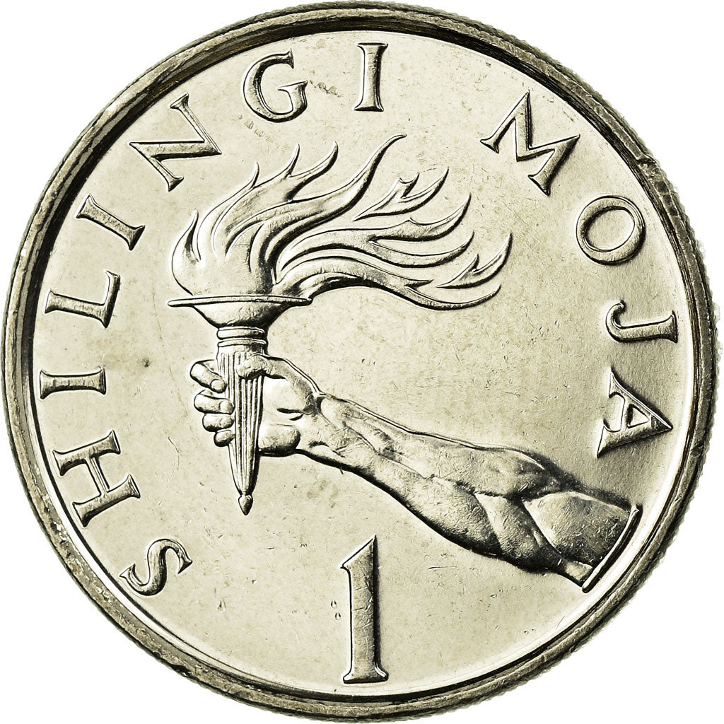 Coin, Tanzania, Shilingi, 1992, British Royal Mint, AU(55-58), Nickel Clad