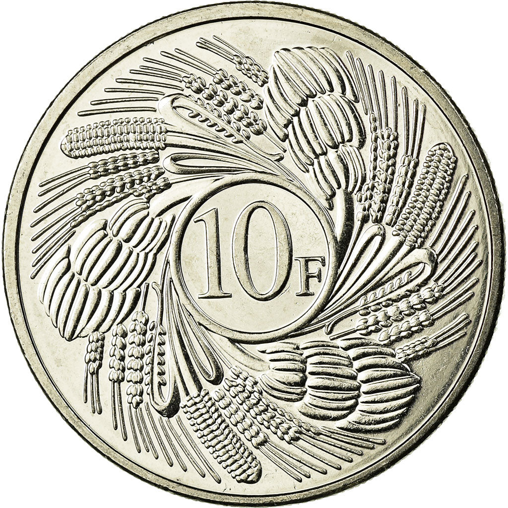 Coin, Burundi, 10 Francs, 2011, AU(55-58), Nickel plated steel, KM:21