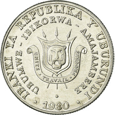 Coin, Burundi, 5 Francs, 1980, EF(40-45), Aluminum, KM:20