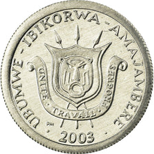 Coin, Burundi, Franc, 2003, AU(55-58), Aluminum, KM:19