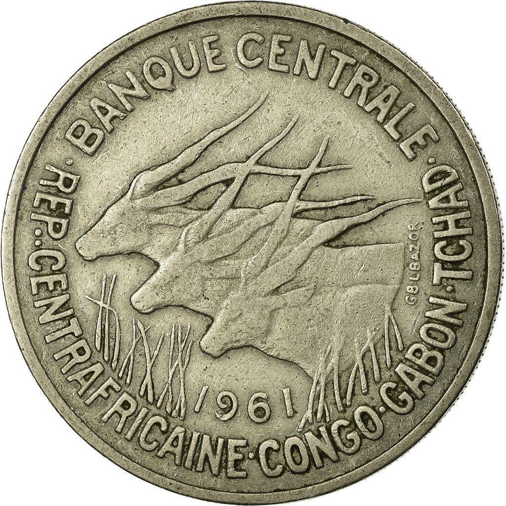 Coin, EQUATORIAL AFRICAN STATES, 50 Francs, 1961, Paris, EF(40-45)