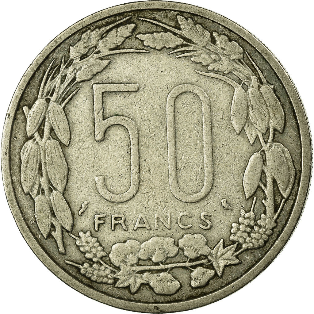 Coin, EQUATORIAL AFRICAN STATES, 50 Francs, 1961, Paris, EF(40-45)