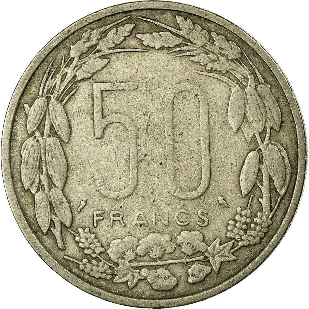 Coin, EQUATORIAL AFRICAN STATES, 50 Francs, 1961, Paris, EF(40-45)