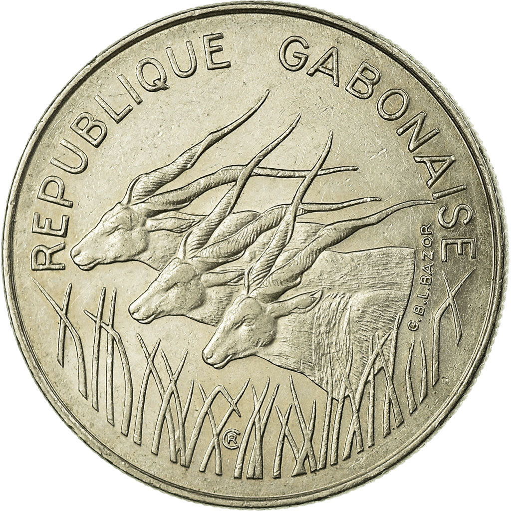 Coin, Gabon, 100 Francs, 1972, Paris, EF(40-45), Nickel, KM:12