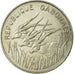 Coin, Gabon, 100 Francs, 1972, Paris, EF(40-45), Nickel, KM:12