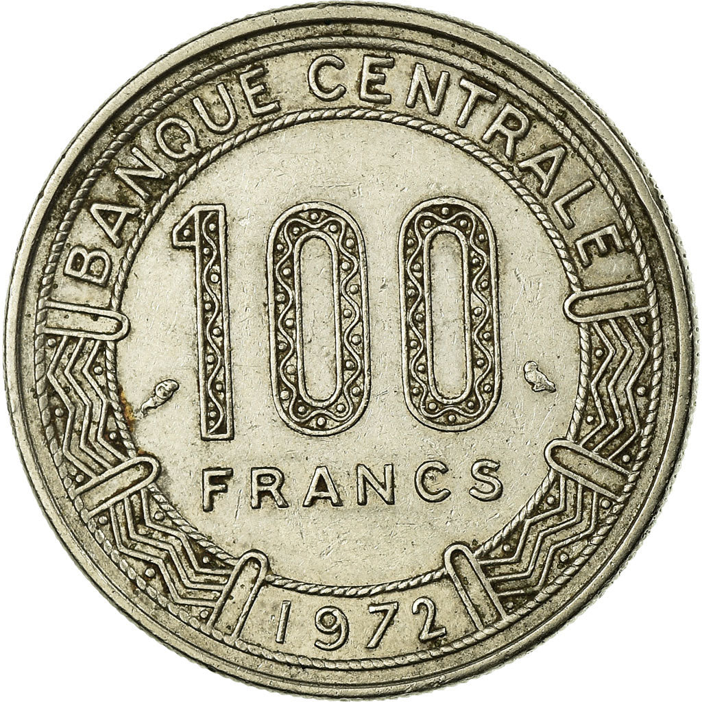 Moneta, Gabon, 100 Francs, 1972, Paris, BB, Nichel, KM:12