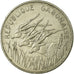 Coin, Gabon, 100 Francs, 1975, Paris, VF(30-35), Nickel, KM:13