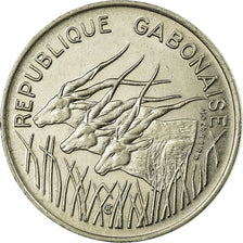 Coin, Gabon, 100 Francs, 1975, Paris, VF(30-35), Nickel, KM:13