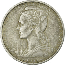 Coin, French Somaliland, 5 Francs, 1948, Paris, VF(30-35), Aluminum, KM:6