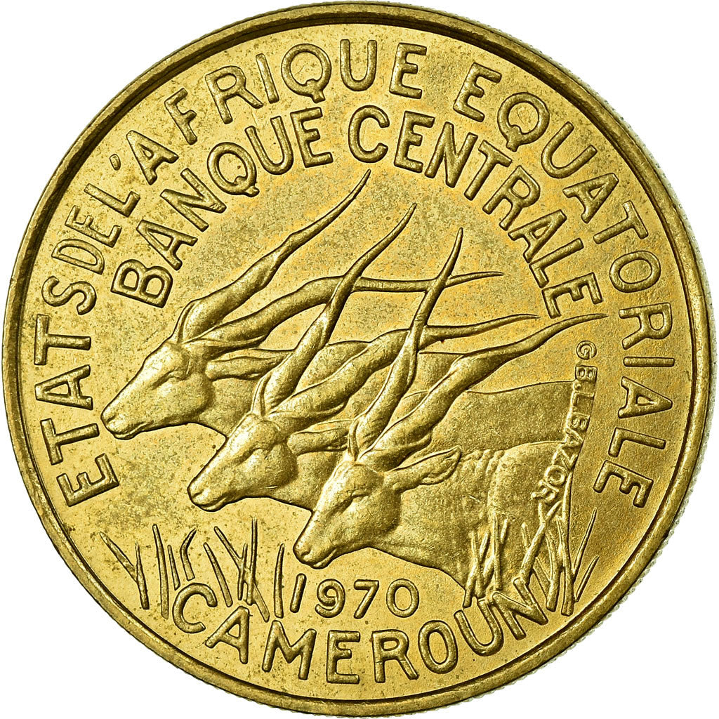 Coin, EQUATORIAL AFRICAN STATES, 25 Francs, 1970, Paris, EF(40-45)