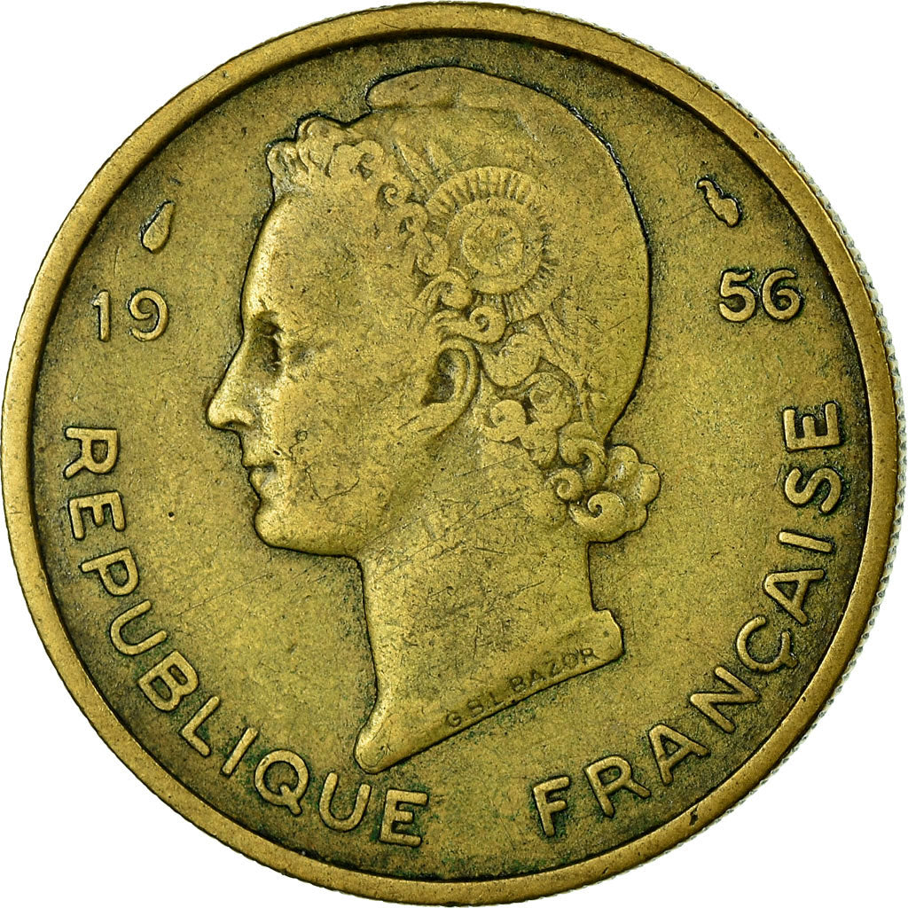 Coin, EQUATORIAL AFRICAN STATES, 25 Francs, 1956, Paris, EF(40-45)