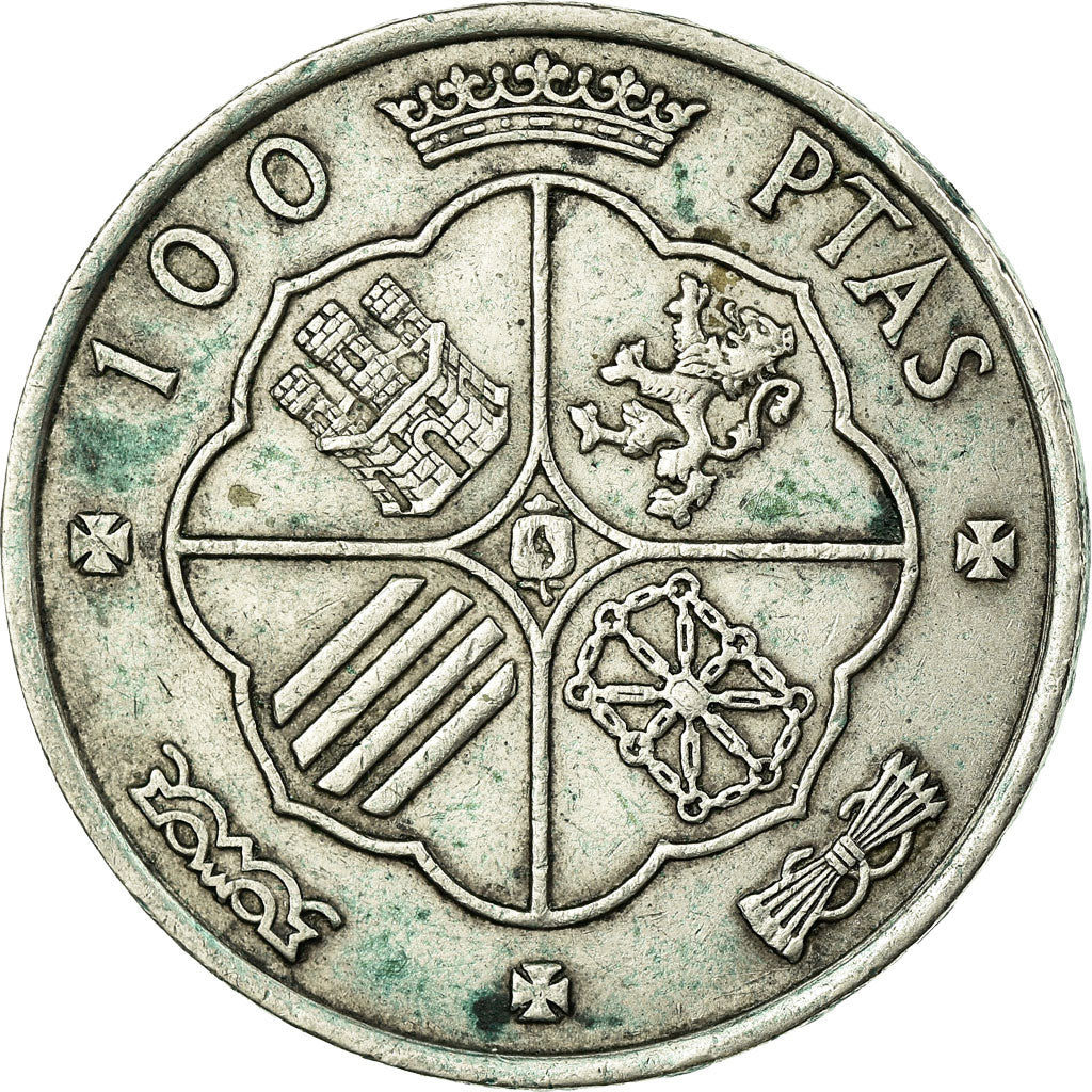 Coin, Spain, Caudillo and regent, 100 Pesetas, 1966, Madrid, EF(40-45), Silver