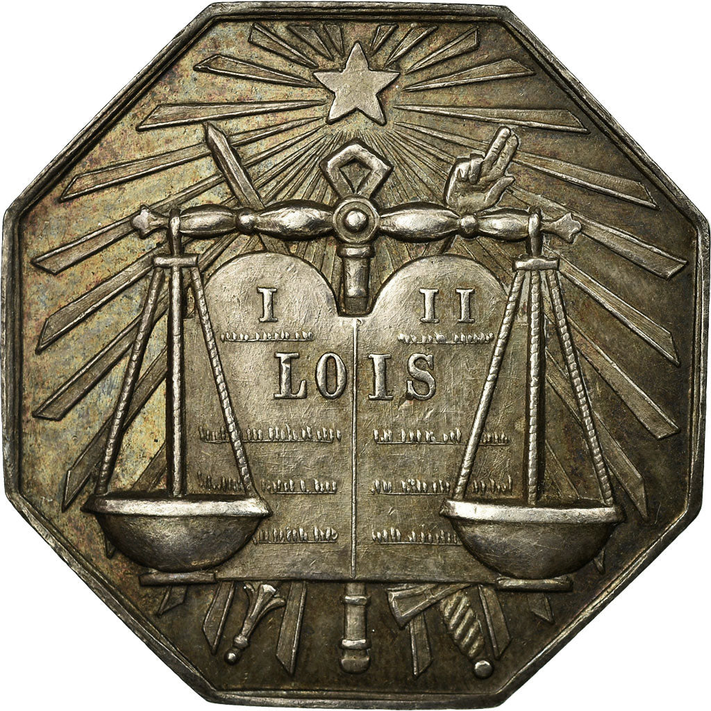 France, Token, Notaires de l'Arrondissement de Mamers, AU(55-58), Silver