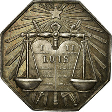 France, Token, Notaires de l'Arrondissement de Mamers, AU(55-58), Silver