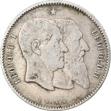 Coin, Belgium, Leopold II, Franc, 1880, VF(30-35), Silver, KM:38