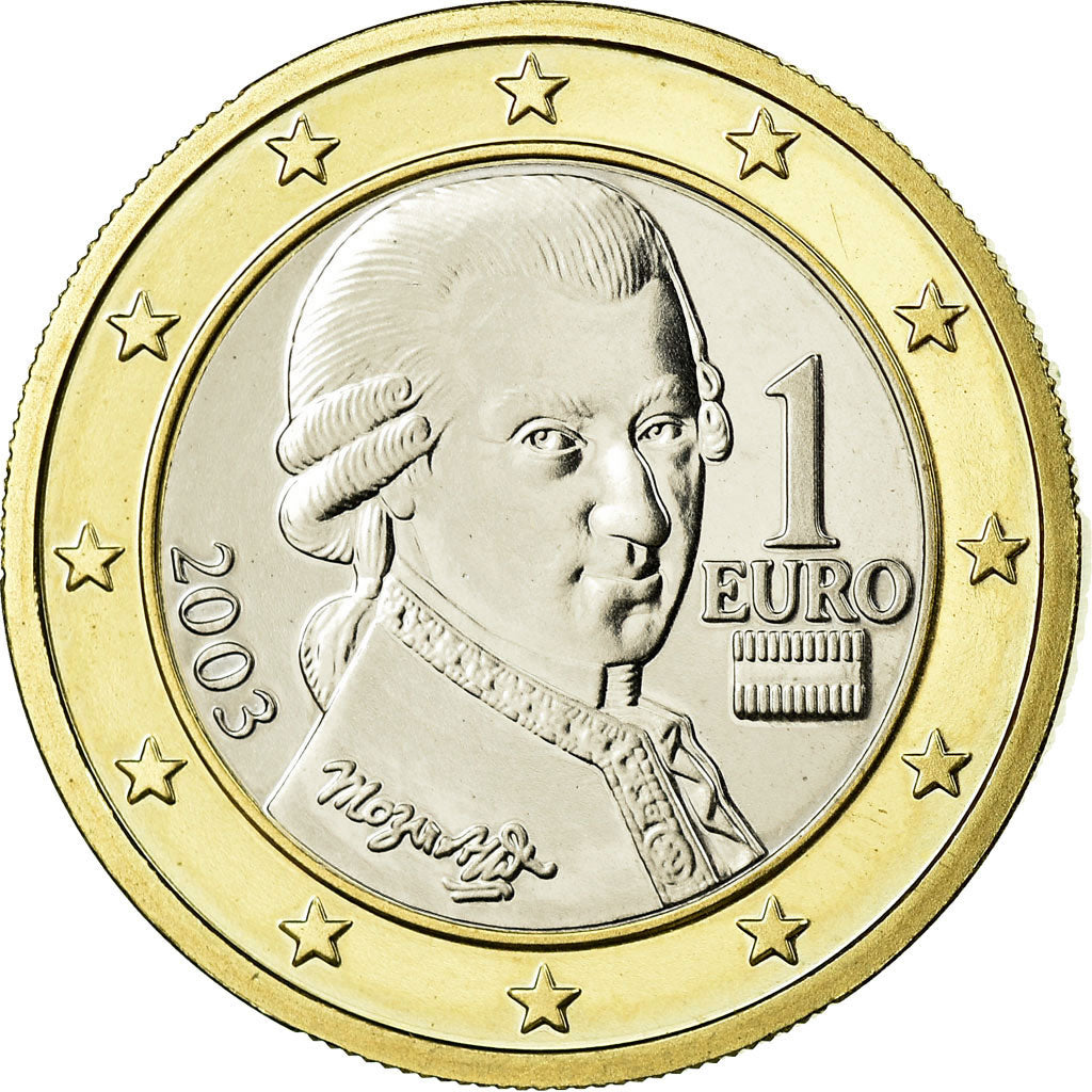 Austria, Euro, 2003, BU, MS(63), Bi-Metallic, KM:3088