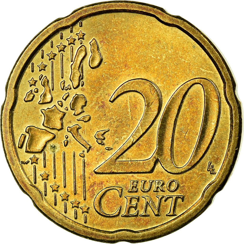 Österreich, 20 Euro Cent, 2003, VZ, Messing, KM:3086