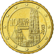Austria, 10 Euro Cent, 2003, BE, SPL, Ottone, KM:3085