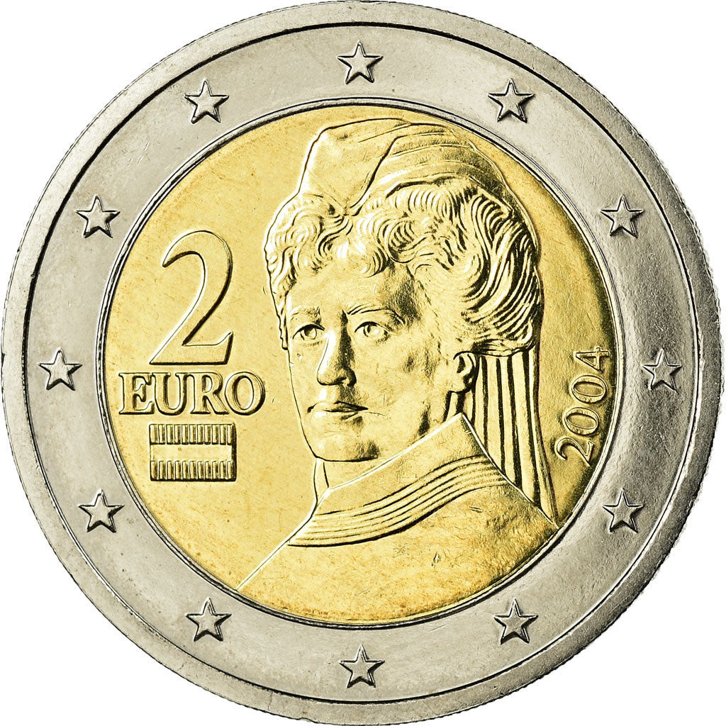 Austria, 2 Euro, 2004, AU(55-58), Bi-Metallic, KM:3089