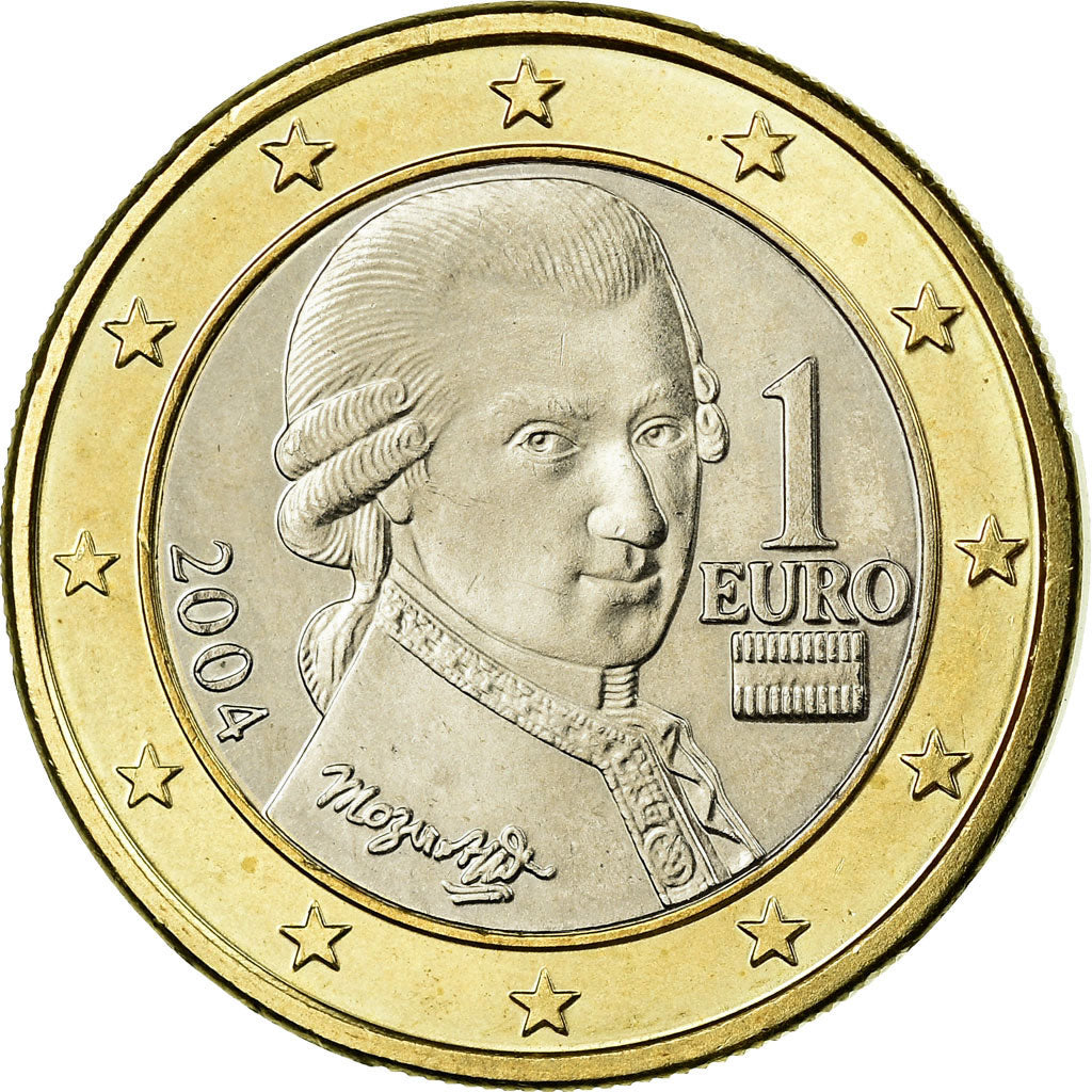 Austria, Euro, 2004, AU(55-58), Bi-Metallic, KM:3088