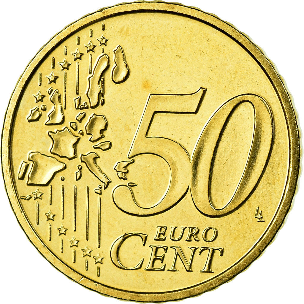 Österreich, 50 Euro Cent, 2004, VZ, Messing, KM:3087