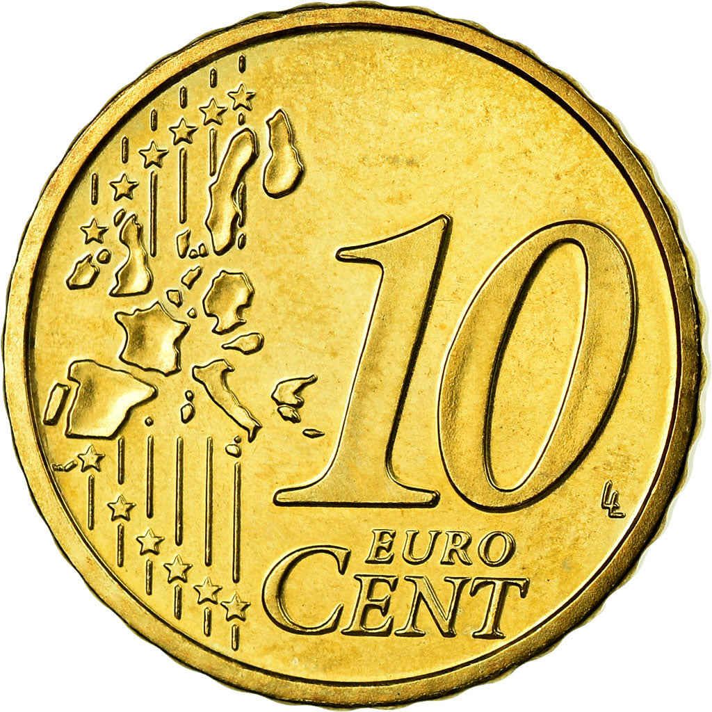 Austria, 10 Euro Cent, 2004, SPL-, Ottone, KM:3085
