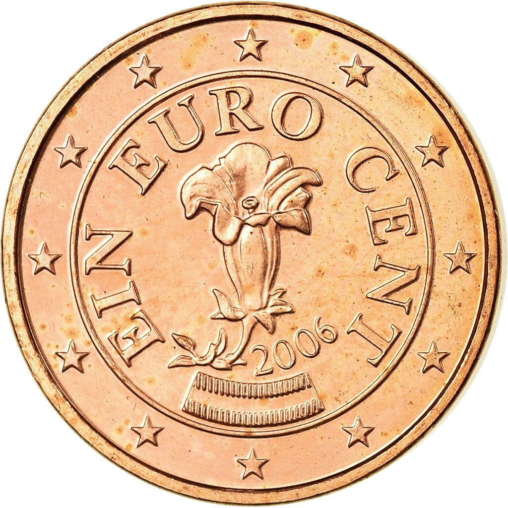 Austria, Euro Cent, 2006, SPL-, Acciaio placcato rame, KM:3082
