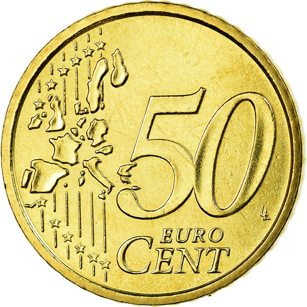Italien, 50 Euro Cent, 2003, VZ, Messing, KM:215