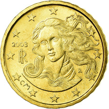 Italia, 10 Euro Cent, 2003, SPL, Ottone, KM:213