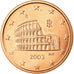 Italy, 5 Euro Cent, 2003, AU(55-58), Copper Plated Steel, KM:212