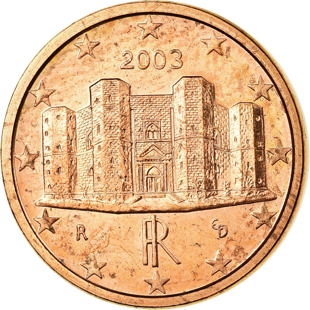 Italy, Euro Cent, 2003, EF(40-45), Copper Plated Steel, KM:210