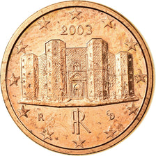 Italy, Euro Cent, 2003, EF(40-45), Copper Plated Steel, KM:210