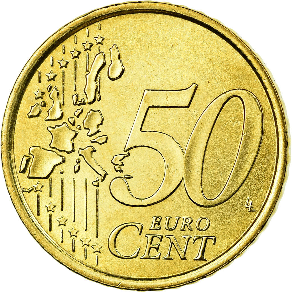 Italy, 50 Euro Cent, 2005, AU(55-58), Brass, KM:215