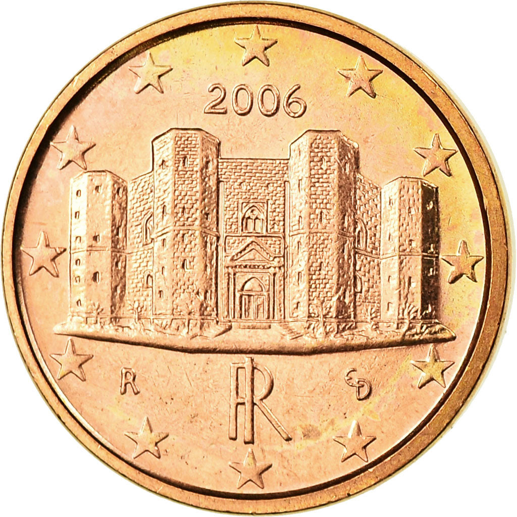 Italy, Euro Cent, 2006, AU(55-58), Copper Plated Steel, KM:210