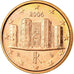 Italy, Euro Cent, 2006, AU(55-58), Copper Plated Steel, KM:210