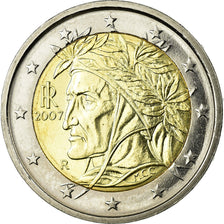 Italy, 2 Euro, 2007, MS(63), Bi-Metallic, KM:217