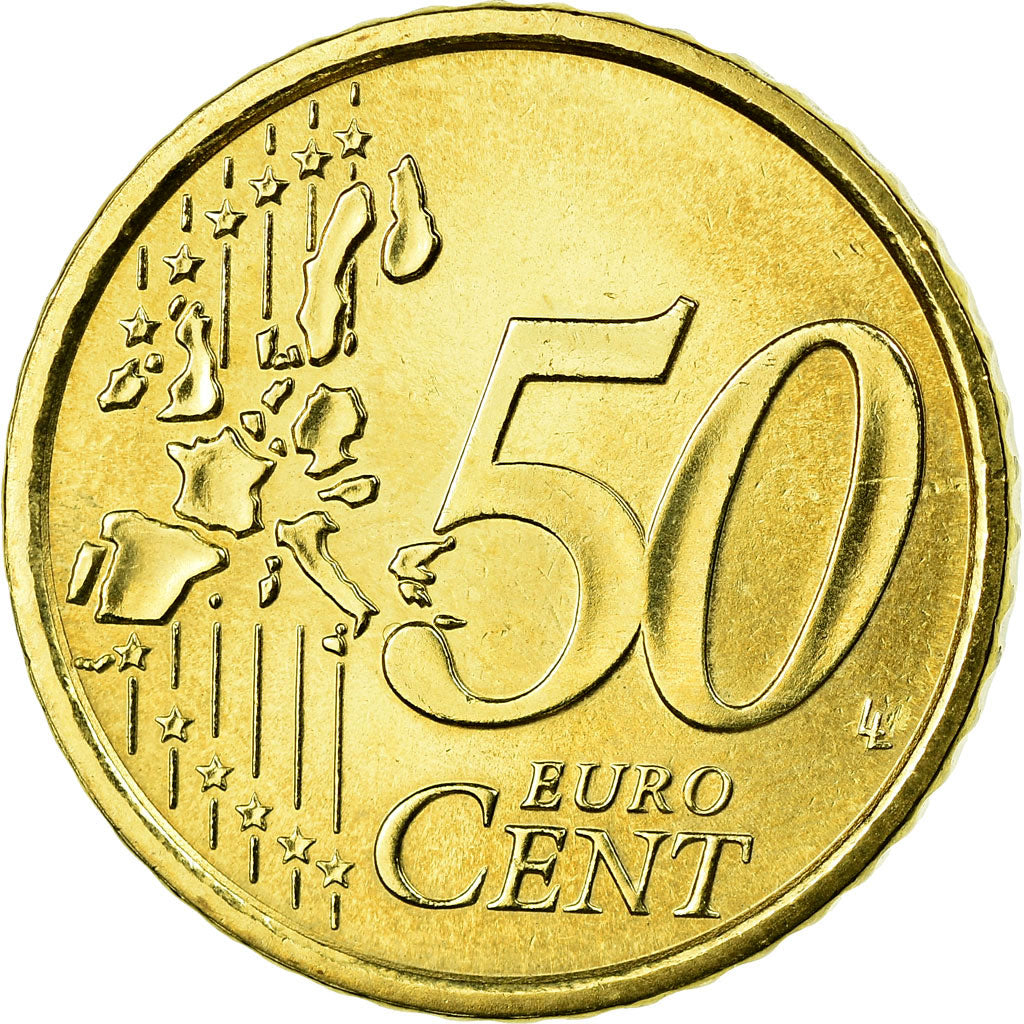 Italy, 50 Euro Cent, 2007, MS(63), Brass, KM:215