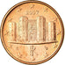 Italy, Euro Cent, 2007, AU(55-58), Copper Plated Steel, KM:210